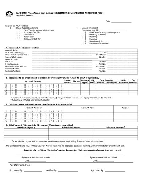 Lbpiaccess Form .